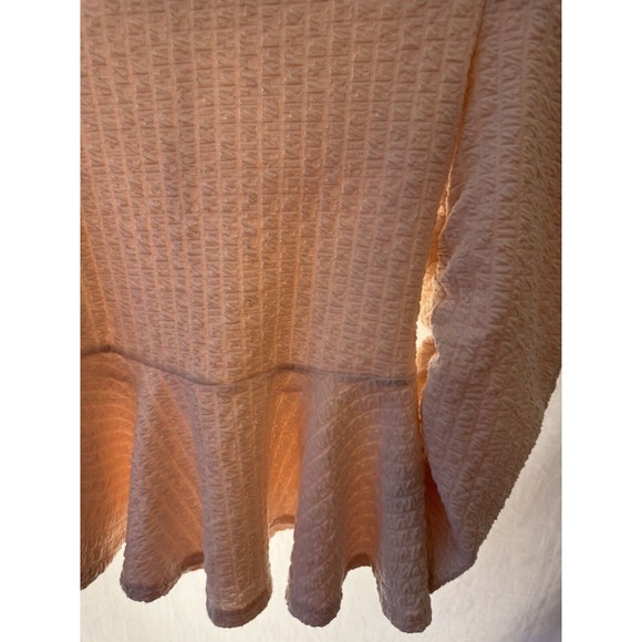 NWTOT ZARA Woman nude SWEATSHIRT Baloon  Sleeve Size S‎ textured 7114 new - Picture 4 of 10